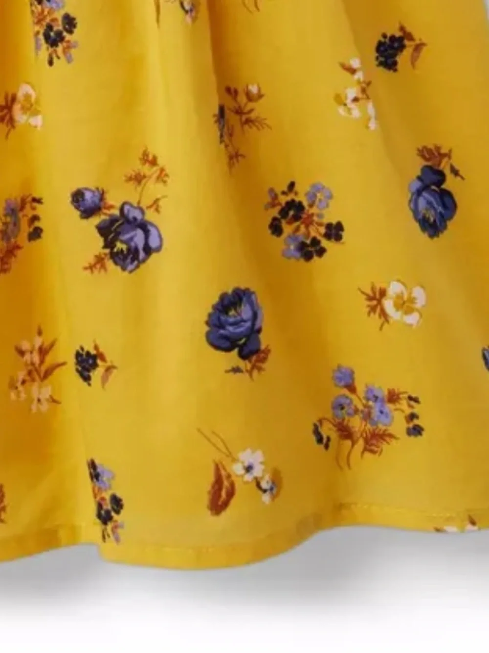 Janie & Jack Girls Yolk Yellow Floral The Hannah Floral Smocked Dress Size 8 10